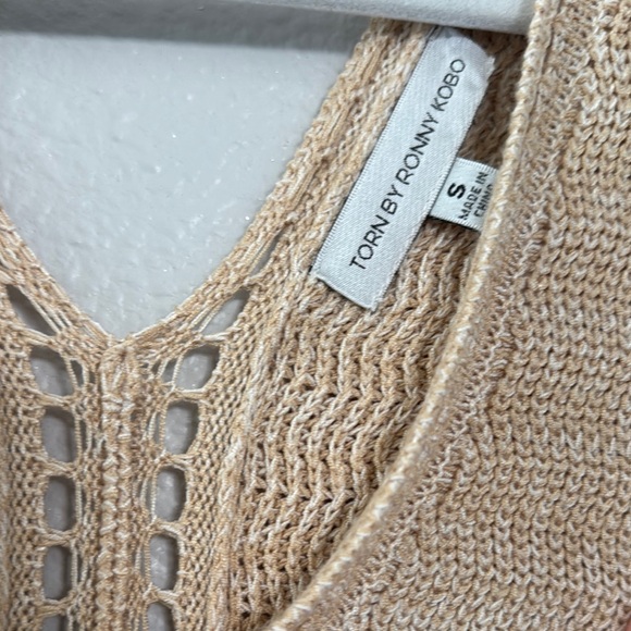 Torn by Ronny Kobo Beige Backless Dress - Picture 2 of 6